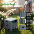 thumbnail image 2 of Homall Hose Reel, with Hose Guide, 180 ft Hose Capacity, Hose Hideaway Garden Hose Reel, Gray, 2 of 6