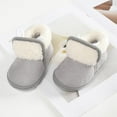 thumbnail image 3 of Baywell Baby Boys Girls Warm Winter Boots Soft Sole Anti-Slip Newborn Infant Prewalker Toddler Snow Boots Gray 13-18 Months, 3 of 7