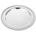 thumbnail image 1 of OULII Assiette Rétro de Service pour Aliments, Collation, Gâteau, Plat en Fer, Lot de 1 pour Fête au Jardin, 1 of 8