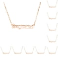thumbnail image 3 of Collar con la letra del zodiaco Sonducket oro rosa Sagitario 10 piezas, 3 of 4