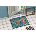 thumbnail image 2 of Carolines Treasures BB8519MAT Seahorse Welcome Doormat 18x27 27"L x 18"W multicolor, 2 of 4