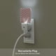 thumbnail image 5 of Fotbe Mardi Gras Plaid Luz Nocturna LED, Luz de Noche con Sensor de Luz Natural de Anochecer a Amanecer, Se Enchufa a la Pared, Blanco Cálido 0.5W-UK, 5 of 7