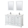 thumbnail image 2 of Wyndham Collection Wcs202060d-Qtz-Unsm24 Deborah 60" Free Standing Double Basin Vanity Set, 2 of 6