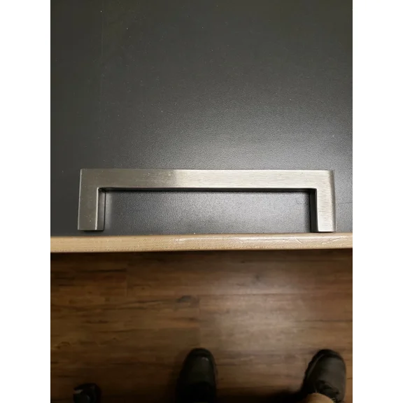 Brushed Nickel Square Bar Pulls Kitchen Cabinet Handles Aluminum Hardware