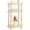 Natural, variant on Narrow Side Table, Small End Table with 3-Tier Open Shelf, Slim Bedside Table Nightstand for Small Spaces, Bedroom, Living Room (White)