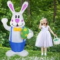 thumbnail image 3 of 6Ft Easter Inflatables Bunny with LED Lights, Blow Up Cute Decor Clearance for Indoor Outdoor Home/Holiday/Party/Yard/Lawn,Blue, 3 of 7