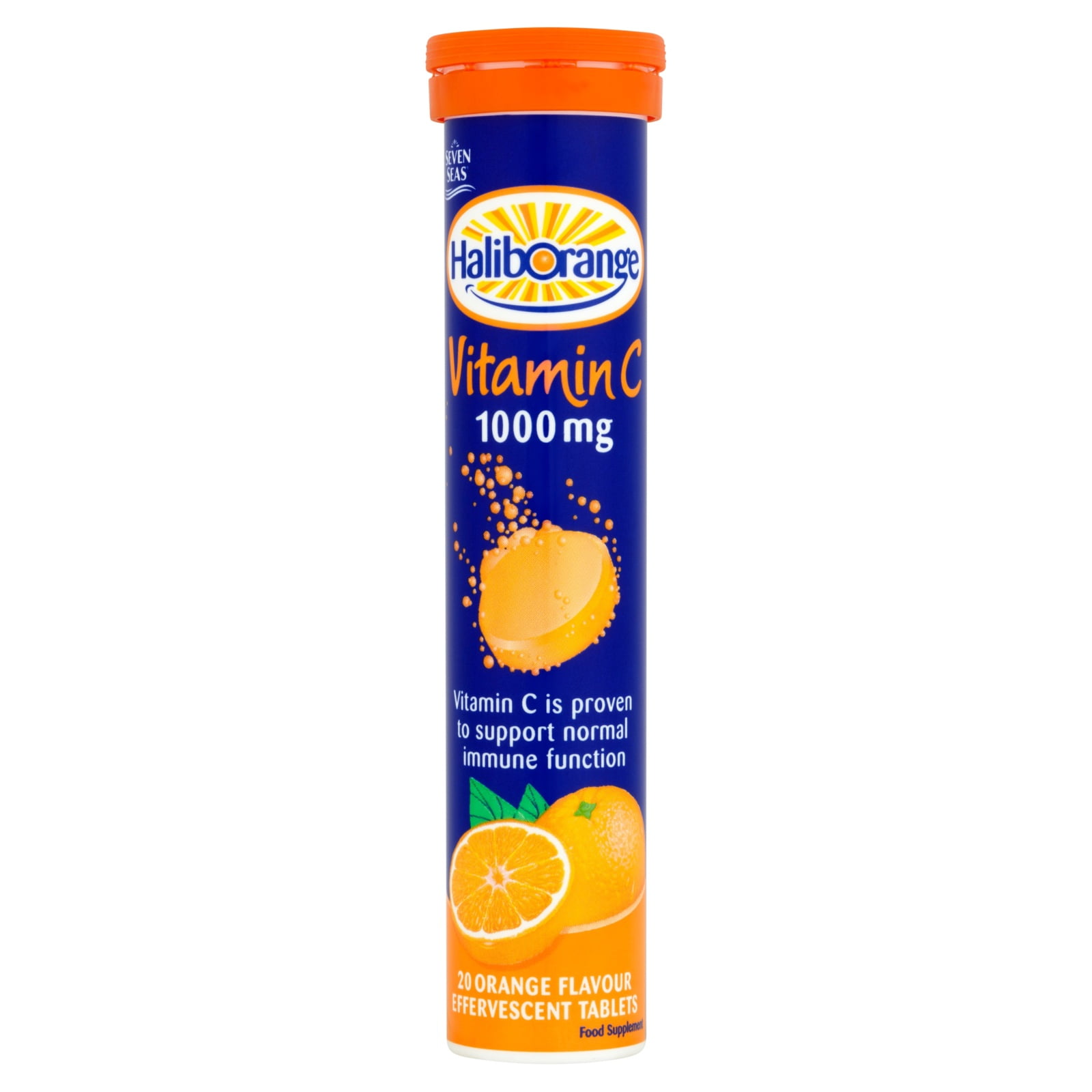 120 Vitamin C Orange 1000mg Effervescent Tabletten Pack 6 