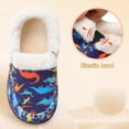 thumbnail image 3 of JOINFREE Kids Boys Girls Slippers Memory Foam Fuzzy Slip-On House Shoes Indoor Outdoor, 3 of 9