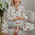 thumbnail image 6 of Sikiie Funny Cat White Women's Long-Sleeve Shirt and Full-Length Bottom Pajama Set (s-xxl)-Medium, 6 of 7