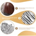 thumbnail image 3 of DimyFew Pedestal Fruit Bowl Footed Fruit Bowl Decorative Kitchen Fruit Tray Multifunctional Vegetable Holder Elegant PET Material Suitable for Gift Giving Hom white, 3 of 8