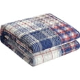 thumbnail image 3 of Nanshing Darlene Rustic Plaid 3 Piece Quilt Set Queen, 3 of 4
