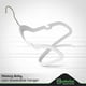 thumbnail image 5 of Velvet Hangers 100 Pack White Heavy Duty Velvet Clothes Hangers - Non Slip Felt Coat And Suit Hangers For Closet - Lightweight Thin Space Saving, 5 of 5