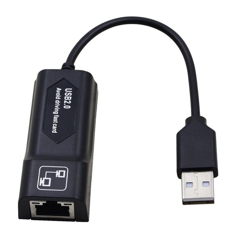USB 2.0 To LAN RJ45 Ethernet 10/100Mbps Network Card Adapter For PC ASS 
