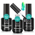 thumbnail image 1 of Set de gel para uñas Beetles Blooming Gel y capa superior base que no se limpia, 3 unidades, 1 of 9