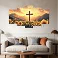 thumbnail image 2 of ZHONGYUTONG 5 Piece Christian Wall Art Jesus Pictures Set of 5 for Christ Church Dining Living Room Home Decor Cross Painting Canvas God Poster Prints Framed (12x16inx2pcs 12x24inx2pcs 12x32inx1pcs), 2 of 5