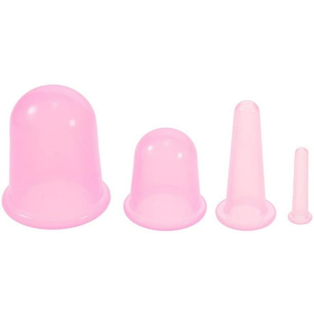 Pack Vasos Masaje Silicona Escote Rostro Cuerpo Colores Aleatorios Adepaton HFP-0369