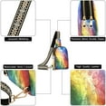 thumbnail image 5 of Stylish Leather Crossbody Bag 8.46x5.9x2.16In Easy To Carry Multi-Purpose Travel Hiking Shopping Fashion Bag Super Beautiful Rainbow, 5 of 7