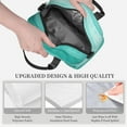 thumbnail image 3 of Fotbe Teal Turquoise Bolsa de Almuerzo con Estampado, Lonchera Aislada, Contenedores de Comida Reutilizables Tipo Cooler a Prueba de Fugas, 3 of 7