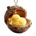 thumbnail image 1 of Adornos colgantes de bellota de animales del bosque, acrílicos, para árbol de Navidad, con diseños de ardilla, conejo y poni, colgantes planos 2D para regalar en las fiestas., 1 of 8