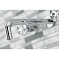 thumbnail image 4 of Kingston Brass KS8021RX Belknap Two-Handle 3-Hole Wall Mount Roman Tub Faucet in Polished Chrome, 4 of 7