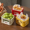 thumbnail image 4 of Tazón de Cerámica de Alto Valor para Refrigerios, para Sala de Estar, Hogar, Frutero, Cafetería, Canasta para Refrigerios, Tazón para Palomitas de Maíz y Papas Fritas A, 4 of 6