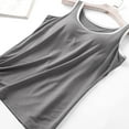 thumbnail image 4 of ZyeKqe Womens Pajama Tank Tops with Built in Bra Workout Yoga Athletic Sleeveless Undershirts Longewear, 4 of 6