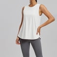 thumbnail image 4 of Workout Tops for Women Sleeveless Athletic Tank Tops UPF 50+ Running Tanks with Side Slits Loose Fit Gym Yoga Shirt, 4 of 9