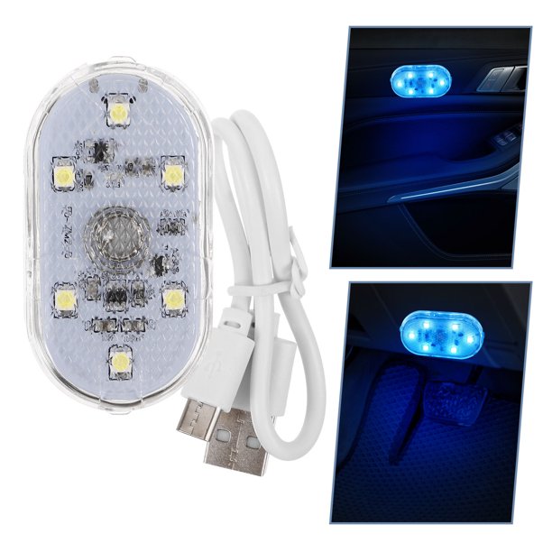 IDEANATEGRATE Luz Ambiente Recargable Para Auto Interior Con Sensor Táctil Y Luces LED