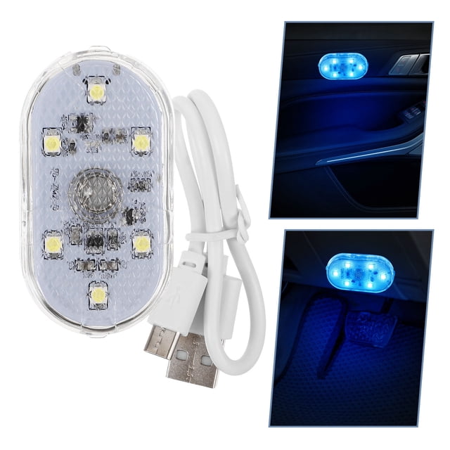 IDEANATEGRATE Luz Ambiente Recargable Para Auto Interior Con Sensor Táctil Y Luces LED