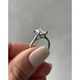 thumbnail image 4 of SOLITAIRE JEWELS 2.5Ct Princess Cut Moissanite Diamond Engagement Ring 10K White Gold, 4 of 6