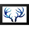 thumbnail image 2 of Medley, Elizabeth 18x13 Black Modern Framed Museum Art Print Titled - Blue Antlers, 2 of 5