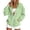 sweatshirt for women - Light Green, variant on Daznico Women's Zip Up Hoodie Sweatshirt Relaxed Fit with Pockets for Comfort,3XL