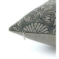 thumbnail image 3 of Fabdivine Thick Linen Hand Block Print Outdoor Throw Cushion Cover , 22"X22", Gray, 3 of 5