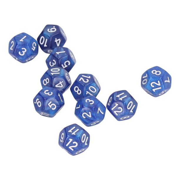 Conjunto De Masa De Dados De Color 40pcs, Dados Poliédricos De 12 Lados, Dados Estándar Para Juegos De Mesa De Mesa Aula Enseñanza De Matemáticas