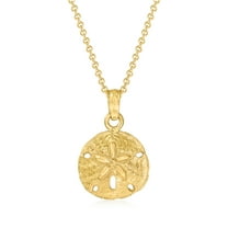 Ross-Simons 14kt Yellow Gold Sand Dollar Pendant Necklace, Women's, Adult