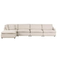 thumbnail image 1 of Urban Cali Long Beach Canapé Sectionnel Modulaire en L avec Ottoman, Axel Beige, 1 of 36