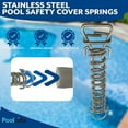 thumbnail image 3 of Poolzilla 5 Pack Safety Cover Stainless Steel Springs - Universal Fit - Made Of High Grade SS304, 3 of 6