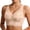 Y37-Beige, variant on Comfort Bra for Women Front Closure Button Lace Trim No Underwire Bralette Movement Gathering Adjustment Comfort Yoga Sleep Bra Soft Everyday Bras