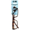 Dr. Dean Edell: Fashion Series +2.00 Glasses, 1 ct