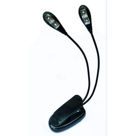 - Lightahead Flexible LED Clip On Book Reading Light with 2 Adjustable Arms , Black