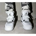 thumbnail image 4 of Ni - ke Ni - ke Air Jordan 4 retro military black and white men's shoes DH6927-111, 4 of 5