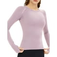 thumbnail image 2 of Coduop Women's Long Sleeve Yoga Tops Sports Running Shirt Breathable Athletic Slim Fit Top, 2 of 8