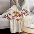 thumbnail image 3 of Laundry Room Blanket Soft Cozy Warm Twin Blanket for Bed, Plush Fuzzy Flannel Fleece Blankets for Sofa, Rustic Farmhouse Washing Machine Clothes Throw Blankets for Couch, Gifts for Men, 60"x80", 3 of 9