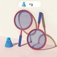 thumbnail image 4 of Badminton Racket for Kids Badminton Birdies Play Game Toy Gear for Training Boys blue and red, 4 of 7