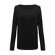 thumbnail image 5 of Top de manga larga de punto liso para mujer - Camiseta básica para combinar con otras prendas, ideal para la oficina o para llevar de forma informal, 5 of 5
