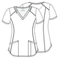 thumbnail image 4 of Cherokee Infinity Women Scrubs Top, V-Neck, Plus Size, CK634, 2XL, Digital Daisy, 4 of 7