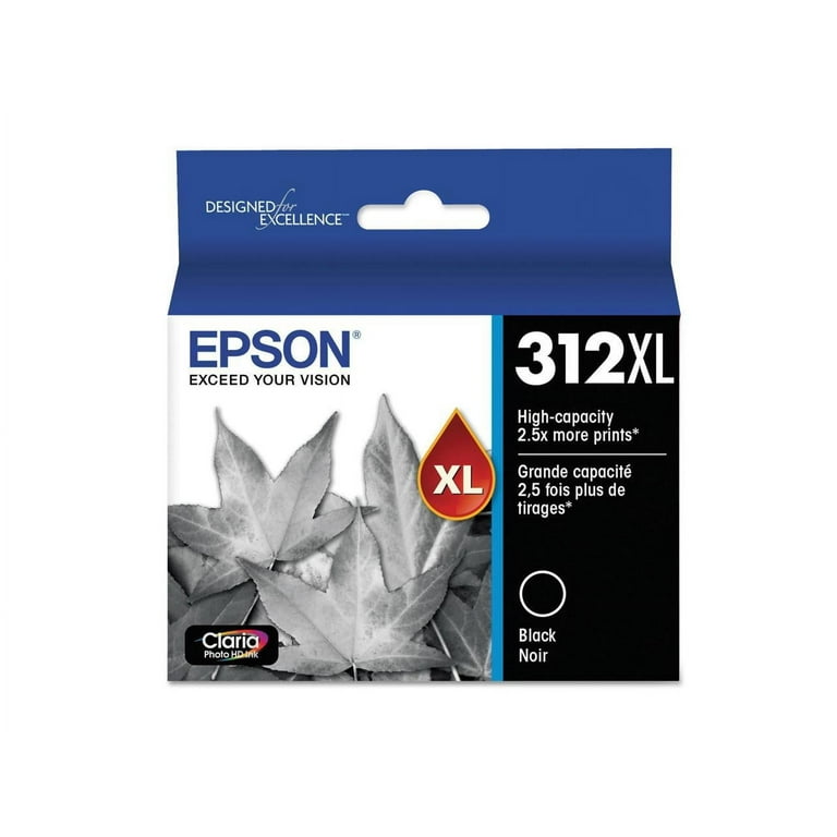 T312XL120-S (312XL) Claria High-Yield Ink, 500 Page-Yield, Black T312XL120-S (312XL) Claria High-Yield Ink, 500 Page-Yield, Black