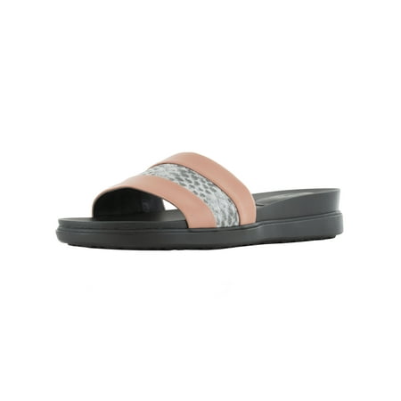 

LOGO By Lori Goldstein Womens Gwen Slide Sandal Shoes Light Peach US 11