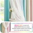 thumbnail image 6 of 100% Blackout Curtains with Sheer Overlay Mix and Match Double Layer Drapes 63 Inch Length 2 Panels for Girls Room Bedroom Room Nursery Ombre Rainbow Grommet Window Treatment with Tiebacks, 6 of 19