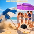 thumbnail image 4 of SDFGTstore Beach Umbrella Base Weight Bag Sand Bags for Umbrella Stability Portable 600D, 4 of 7